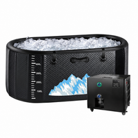 Cold Plunge Tub Built for Full-Body Recovery, 248 Gallons, 1HP Chiller, WiFi Controls, Water Treatment