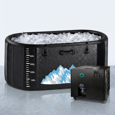 Cold Plunge Tub Built for Full-Body Recovery, 248 Gallons, 1HP Chiller, WiFi Controls, Water Treatment