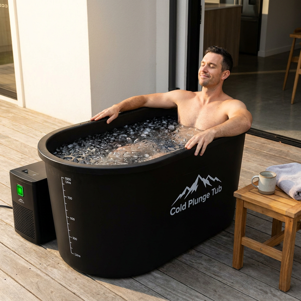 Cold Plunge Tub Built for Full-Body Recovery, 248 Gallons, 1HP Chiller, WiFi Controls, Water Treatment