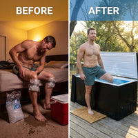 Cold Plunge Tub Built for Year-Round Recovery, Compressor Cooling, Ozone Sanitation, Weatherproof Design — Before & After
