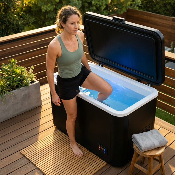 Cold Plunge Tub Built for Year-Round Recovery, Compressor Cooling, Ozone Sanitation, Weatherproof Design
