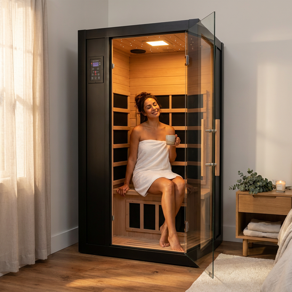 Indoor Infrared Sauna Built for Home Wellness, Low EMF Heating, Starry Light Ceiling, Built-in Speakers